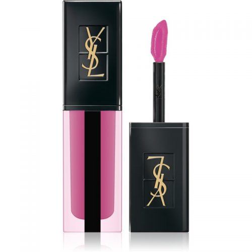 Yves Saint Laurent Vernis À Lèvres Water Stain długotrwała szminka w płynie nawilżający i dodający blasku odcień 611 Vivid Violet Bath 5,9 ml