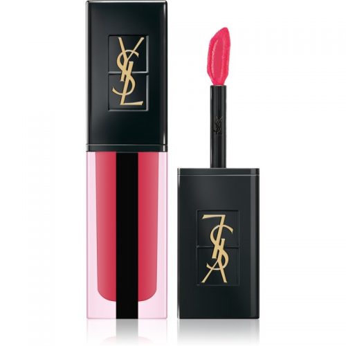 Yves Saint Laurent Vernis À Lèvres Water Stain długotrwała szminka w płynie nawilżający i dodający blasku odcień 608 Flot de Fuchsia 5,9 ml